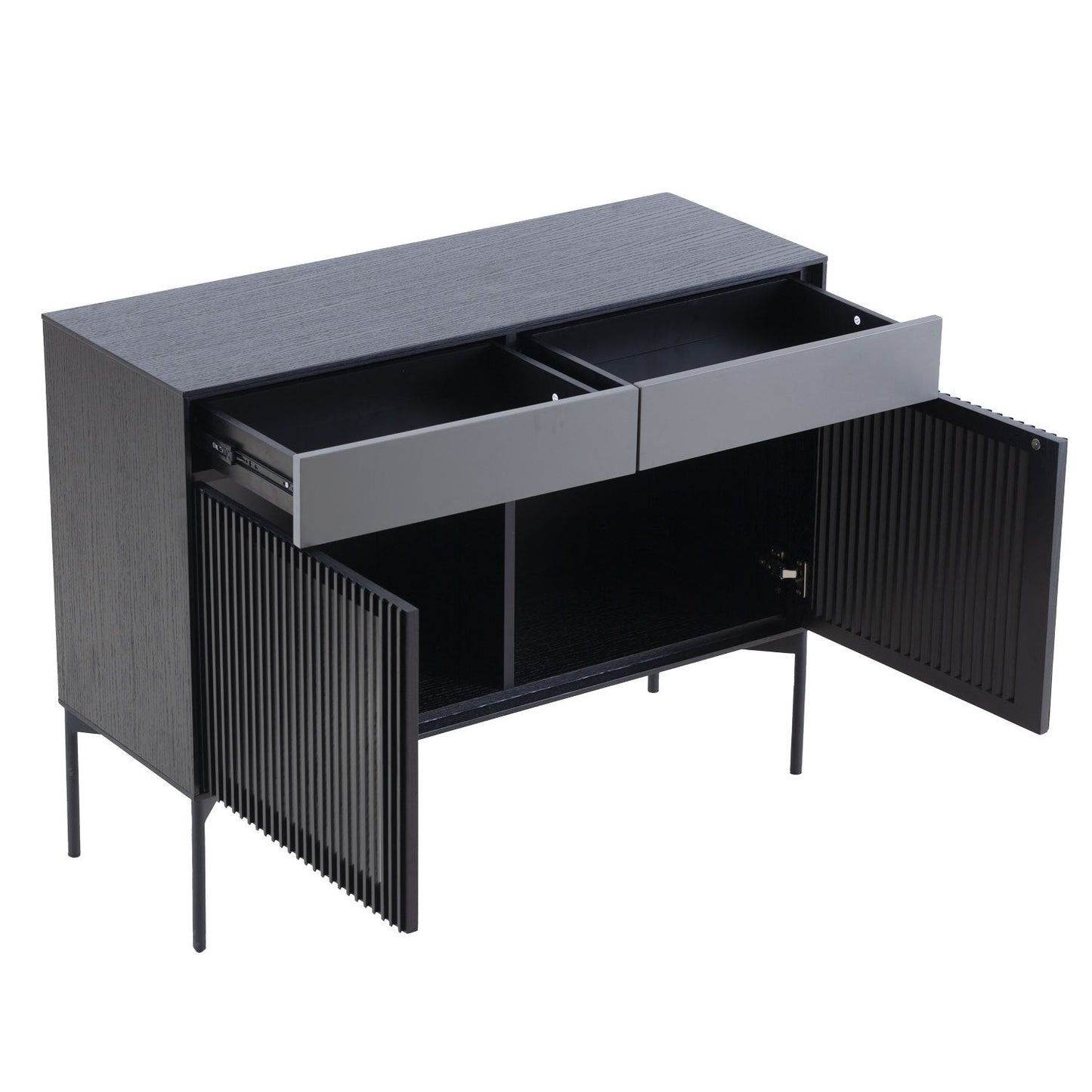 Mid Century Sideboard Cabinet Buffet Table Kitchen Storage Cabinet - Festival Furnish