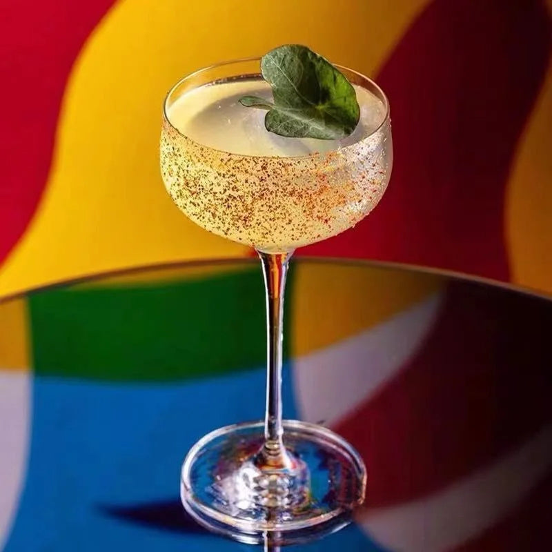 Elegant Japanese-Inspired Crystal Martini Glass - Perfect for