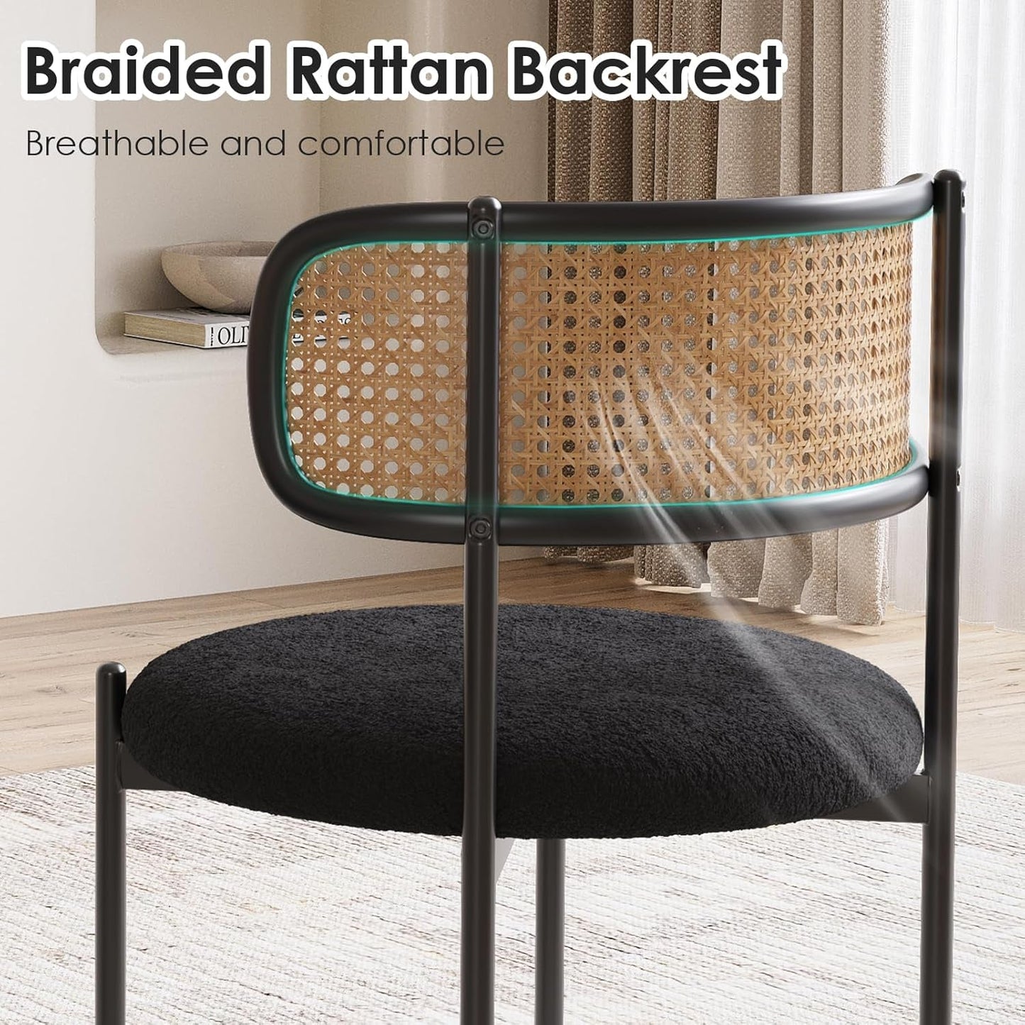 Kitchen Chairs Set of 4, Mid-Century Modern Dining Chairs,Kitchen - Festival Furnish