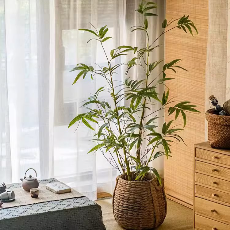 Artificial Bamboo Leaves in Pot