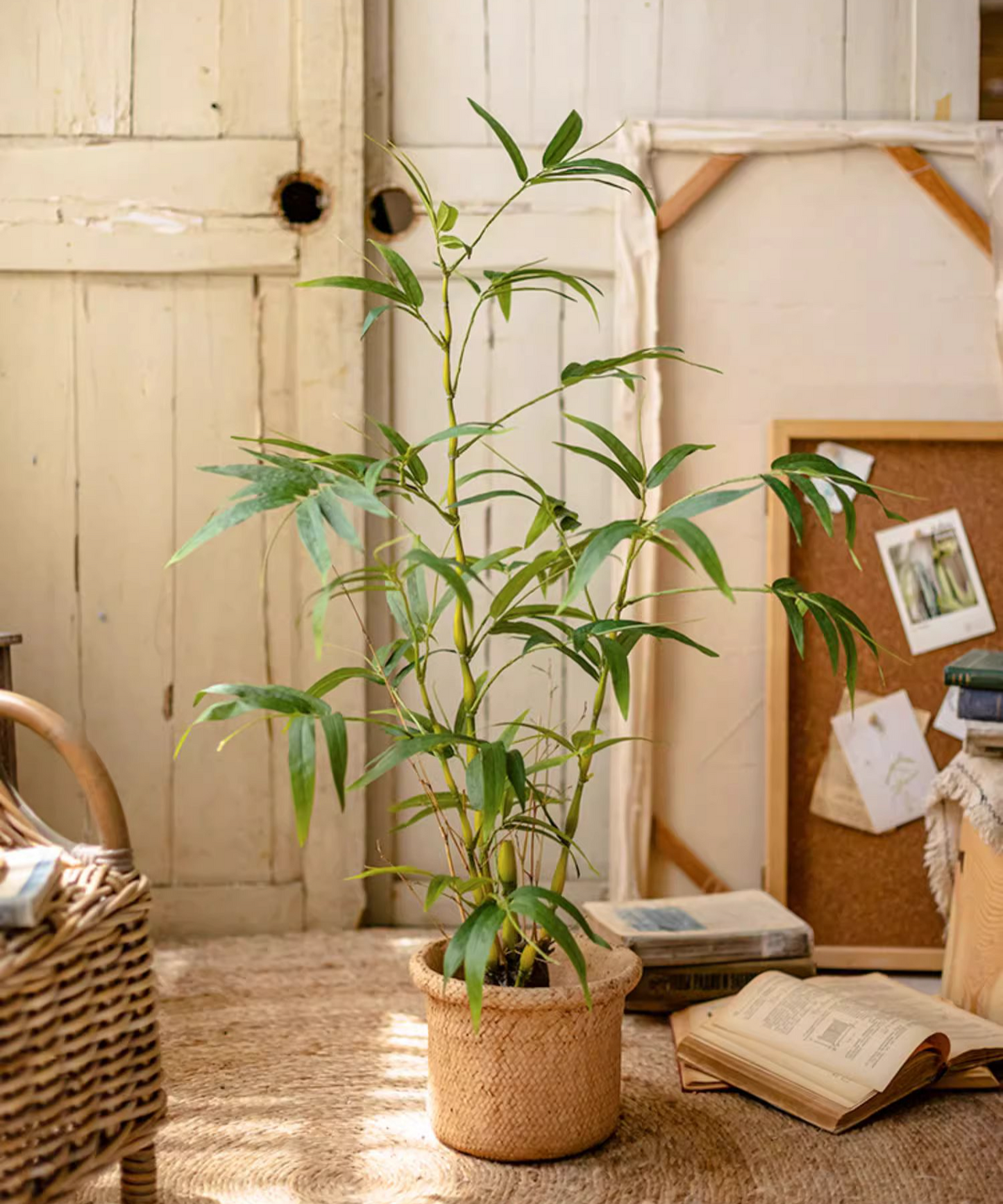 Artificial Bamboo Leaves in Pot