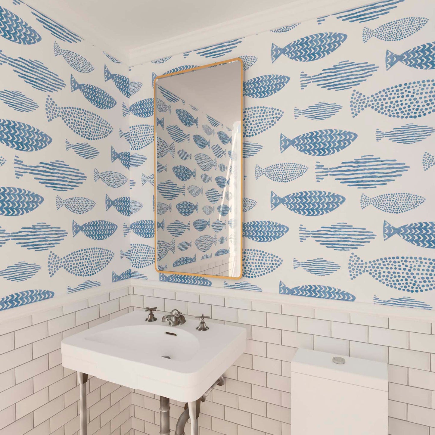 Blue fish wallpaper
