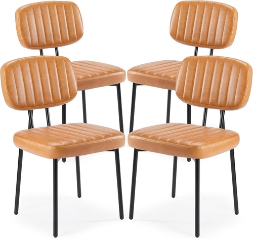 Dining Chairs Set of 4, Upholstered Mid Century Modern Kitchen Dining - Festival Furnish