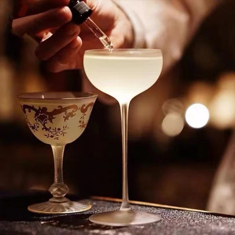 2pcs Handmade Japanese Style Glass Martini Cocktail Goblets, 170ml,