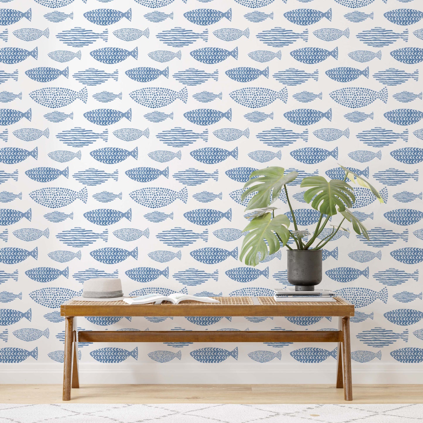 Blue fish wallpaper
