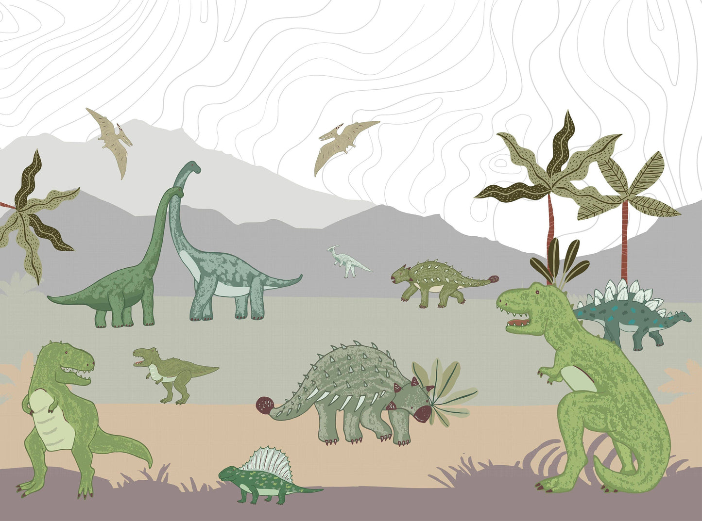 Dinosaur Mountain Wallpaper
