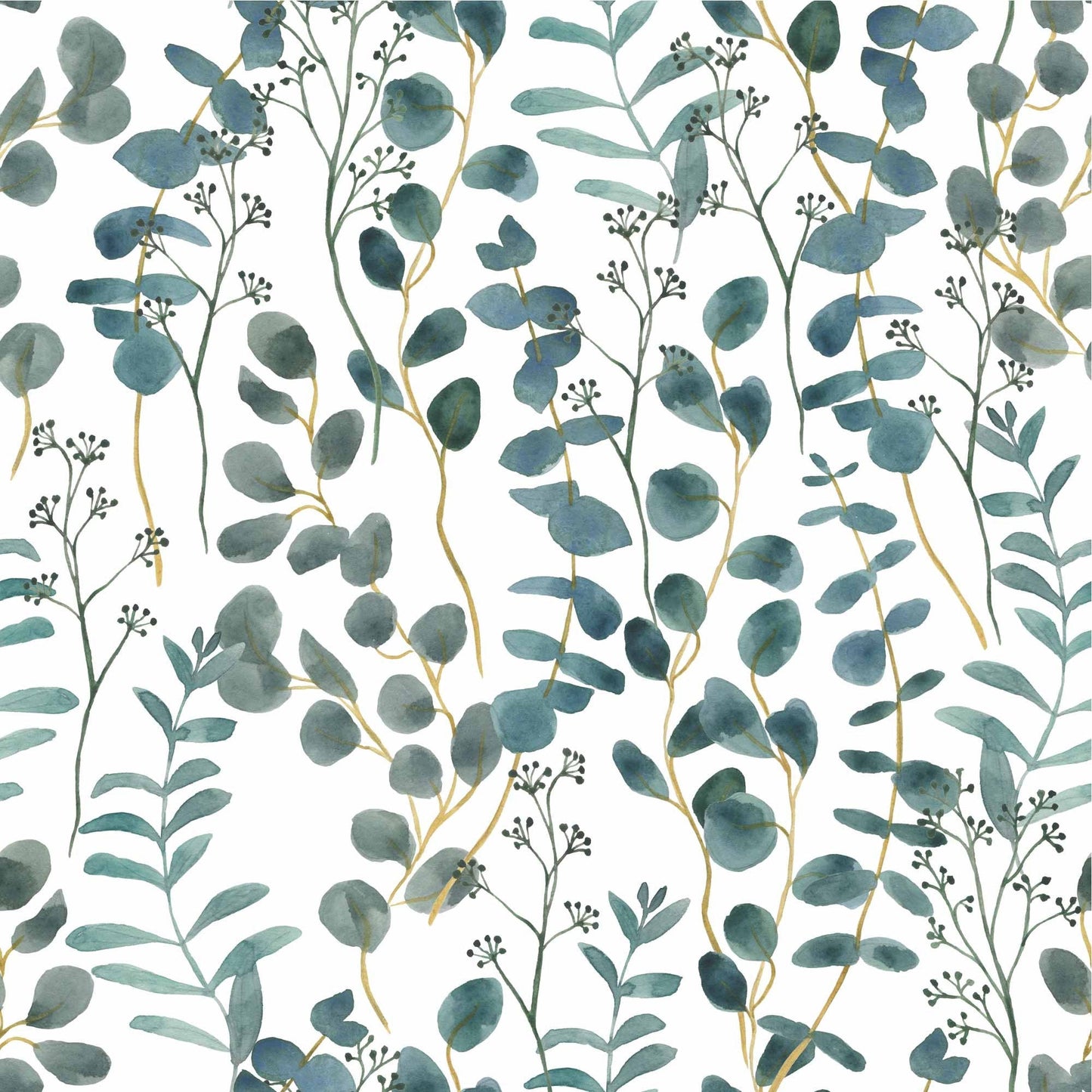 Turquoise Leaves Wallpaper