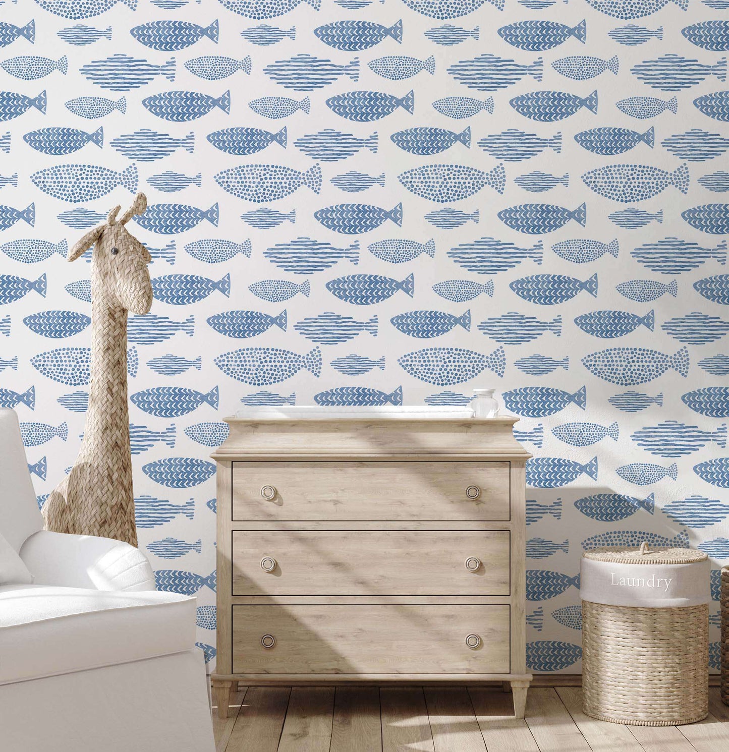 Blue fish wallpaper