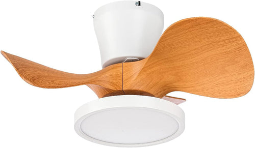 Quiet Ceiling Fan with LED Light 22 Inch Large Air Volume Remote - Festival Furnish