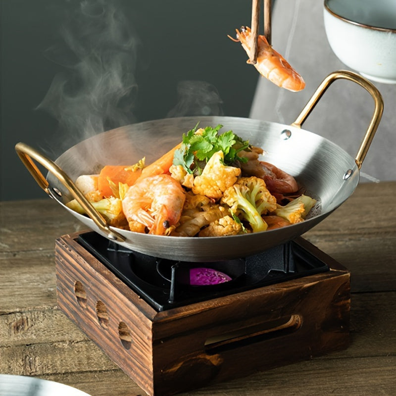 Durable Stainless Steel Wok Thick RoundBottom Soup Pot
