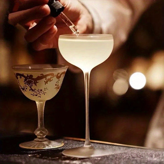 Elegant Japanese-Inspired Crystal Martini Glass - Perfect for