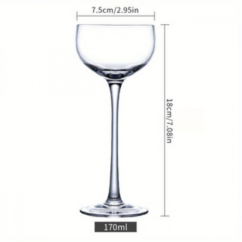 Elegant Japanese-Inspired Crystal Martini Glass - Perfect for