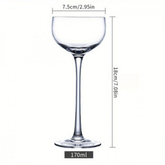 Elegant Japanese-Inspired Crystal Martini Glass - Perfect for