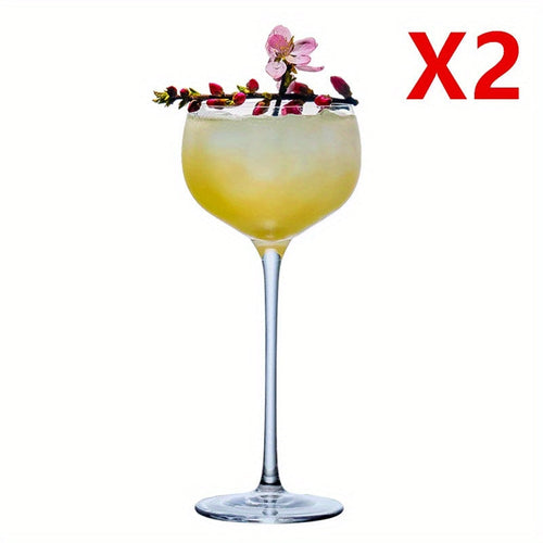 Elegant Japanese-Inspired Crystal Martini Glass - Perfect for