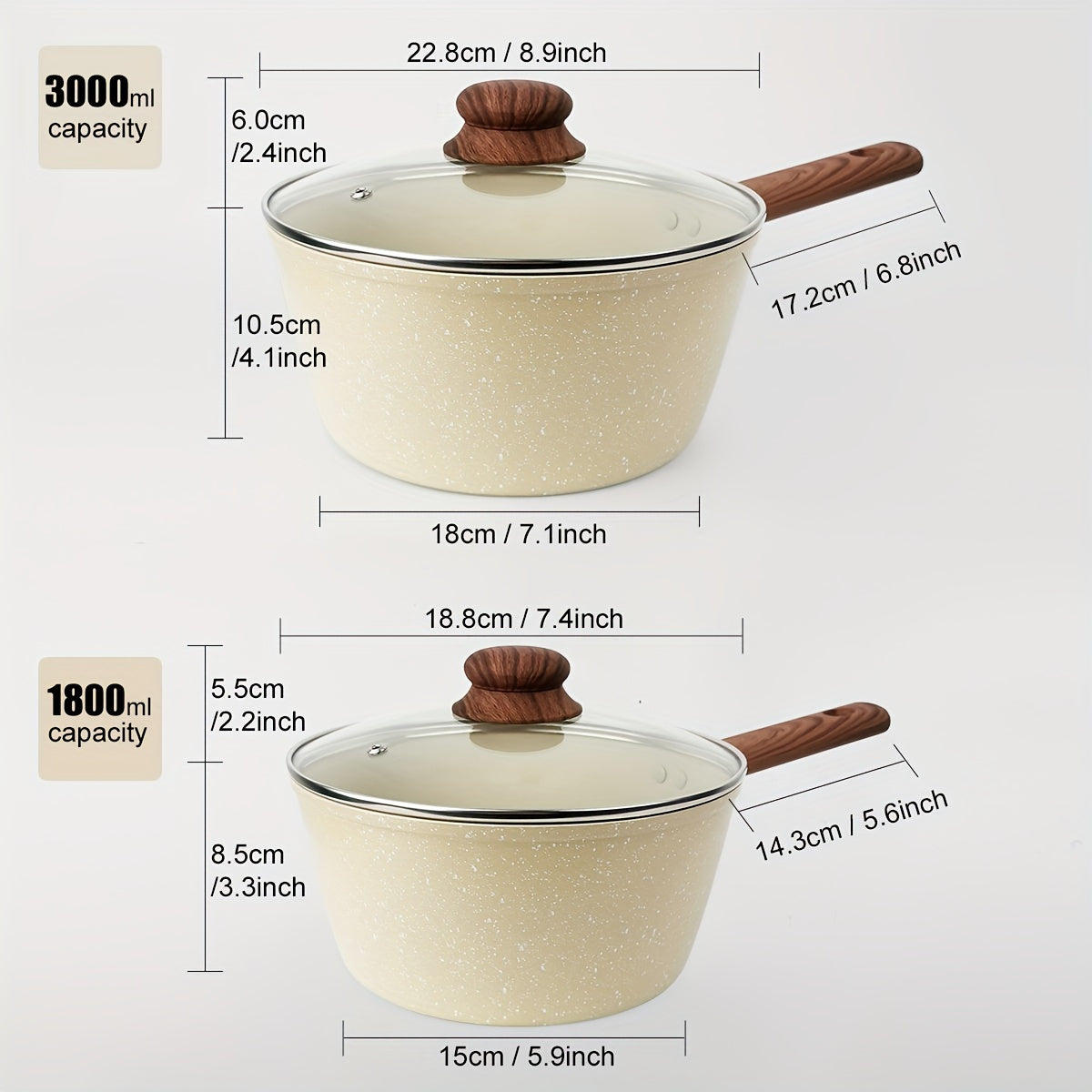 AllInOne NonStick Aluminum Cookware Set for All Stovetops