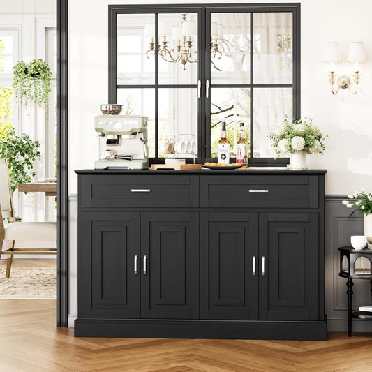 Sideboard Buffet Cabinet with Storage, 55.1" Large Kitchen Storage - Festival Furnish