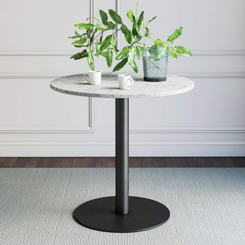 Bistro Lucy Small Mid-Century Modern Kitchen or Dining Table with Faux - Festival Furnish