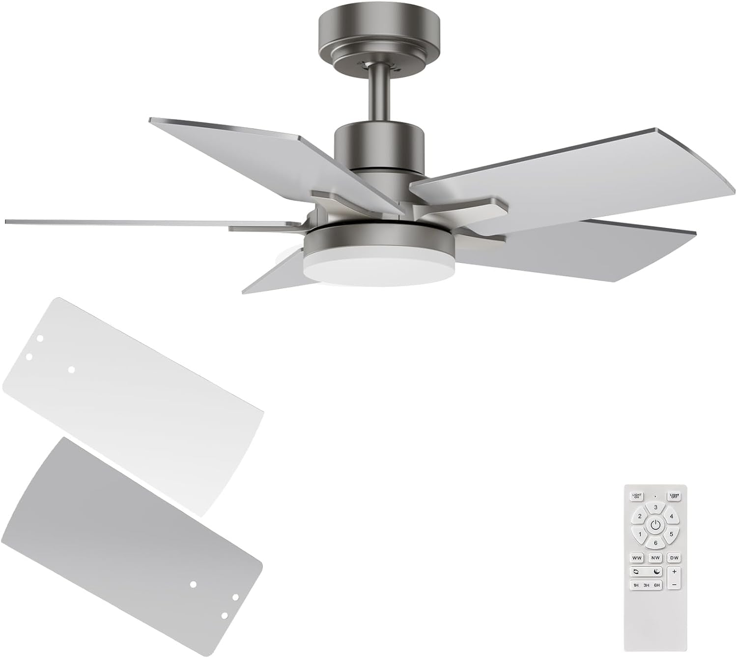 Ceiling Fan 32 Inch, Remote Control DC Motors, 3CCT 3000K-4000K-6500K - Festival Furnish
