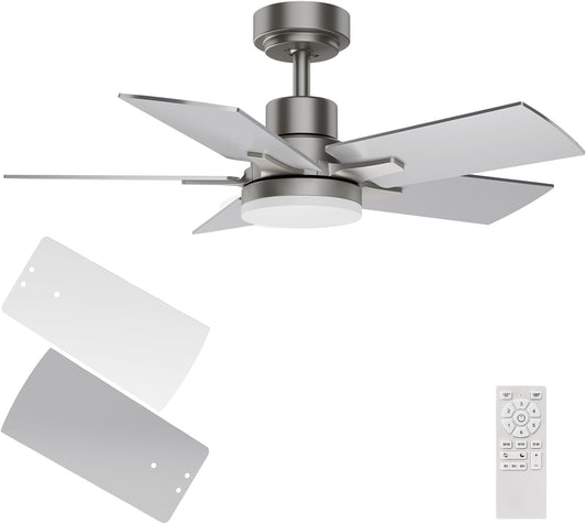 Ceiling Fan 32 Inch, Remote Control DC Motors, 3CCT 3000K-4000K-6500K - Festival Furnish