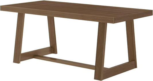 72 Inch Farmhouse Dining Table, Solid Wood Rustic Kitchen Table, Large - Festival Furnish