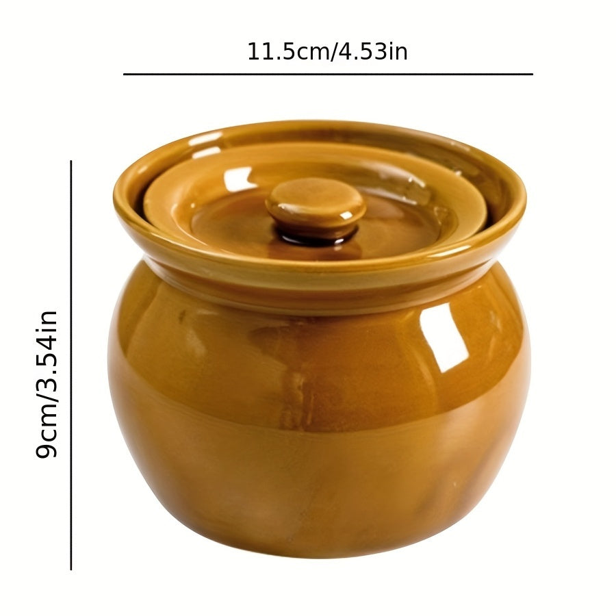 Large Ceramic Soup Pot with Lid HeatResistant Hand Wash Only