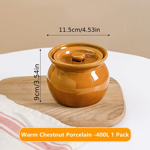Large Ceramic Soup Pot with Lid HeatResistant Hand Wash Only