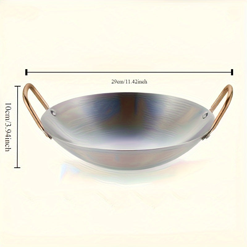 Durable Stainless Steel Wok Thick RoundBottom Soup Pot