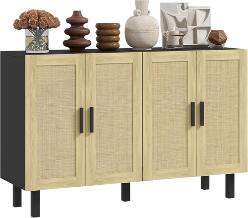 Sideboard Buffet Cabinet, Kitchen Cabinet, Coffee Bar Cabinet with 4 - Festival Furnish