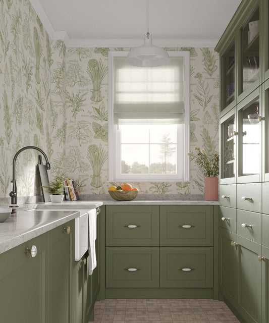 Kitchen Herbs Wallpaper