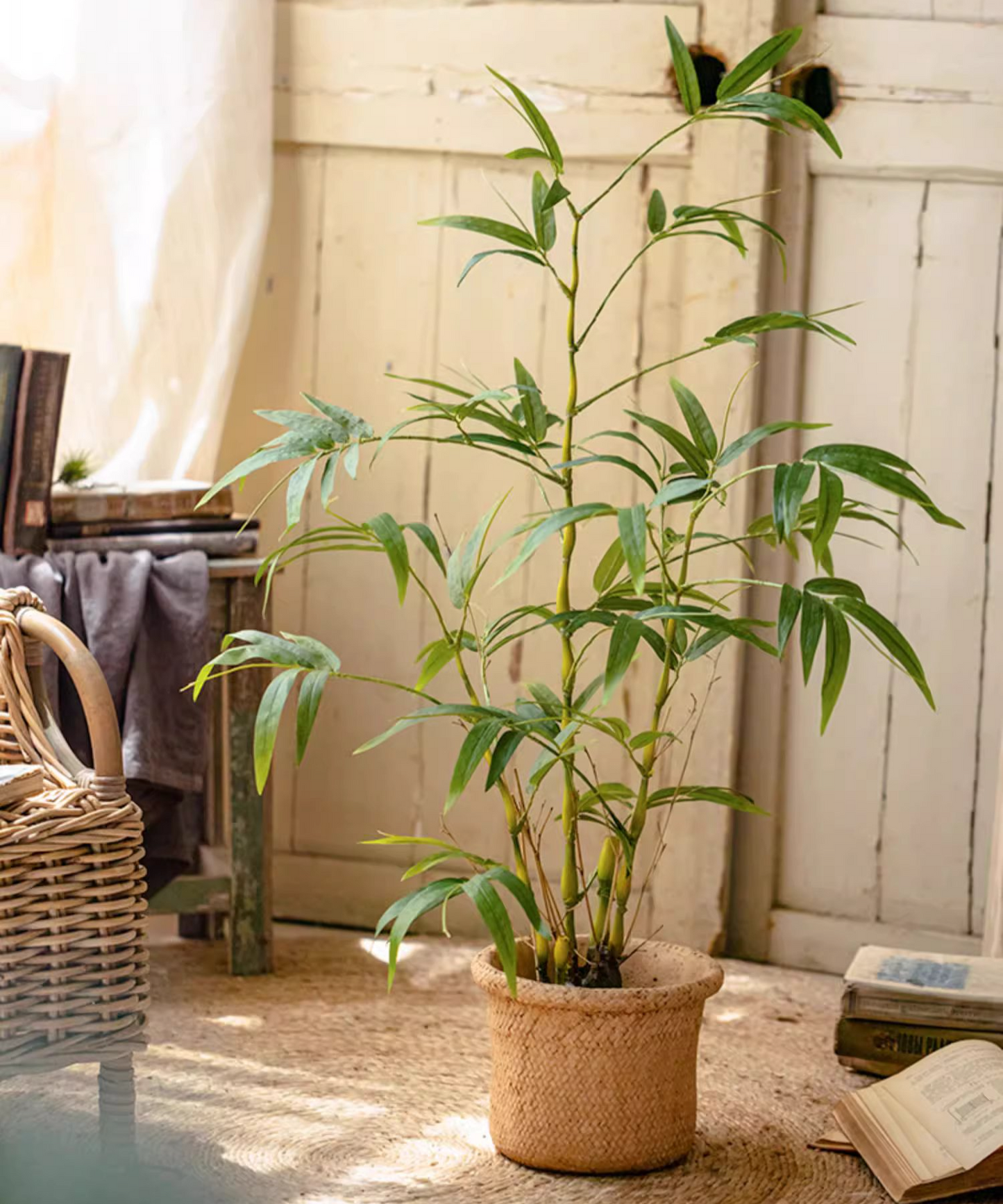 Artificial Bamboo Leaves in Pot