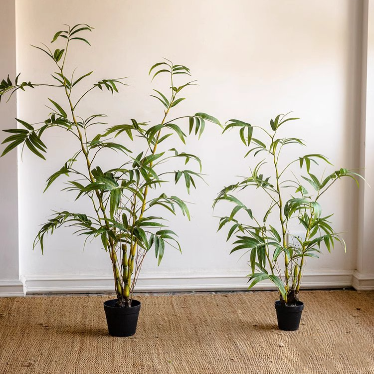 Artificial Bamboo Leaves in Pot