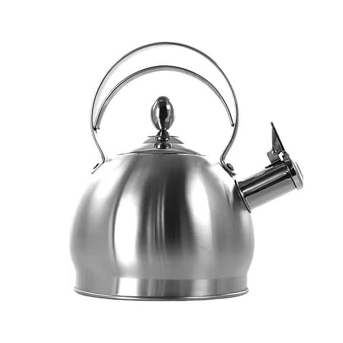 3 Quart Stainless Steel Whistling Teapot Kettle with Flip Spout and
