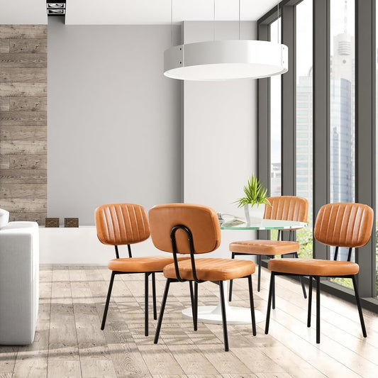 Dining Chairs Set of 4, Upholstered Mid Century Modern Kitchen Dining - Festival Furnish