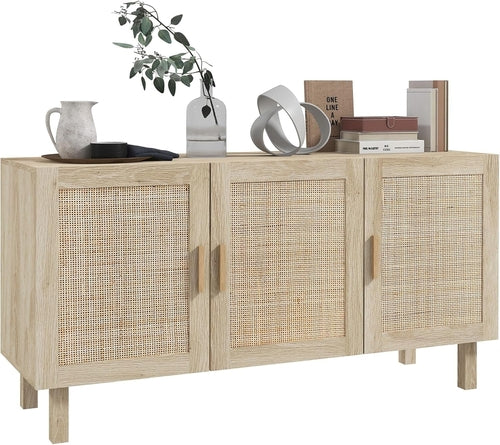 Sideboard Buffet Cabinet, Kitchen Cabinet, Coffee Bar Cabinet with 3 - Festival Furnish