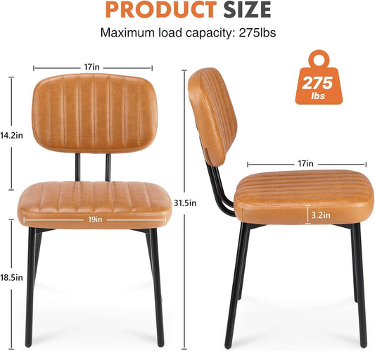 Dining Chairs Set of 4, Upholstered Mid Century Modern Kitchen Dining - Festival Furnish