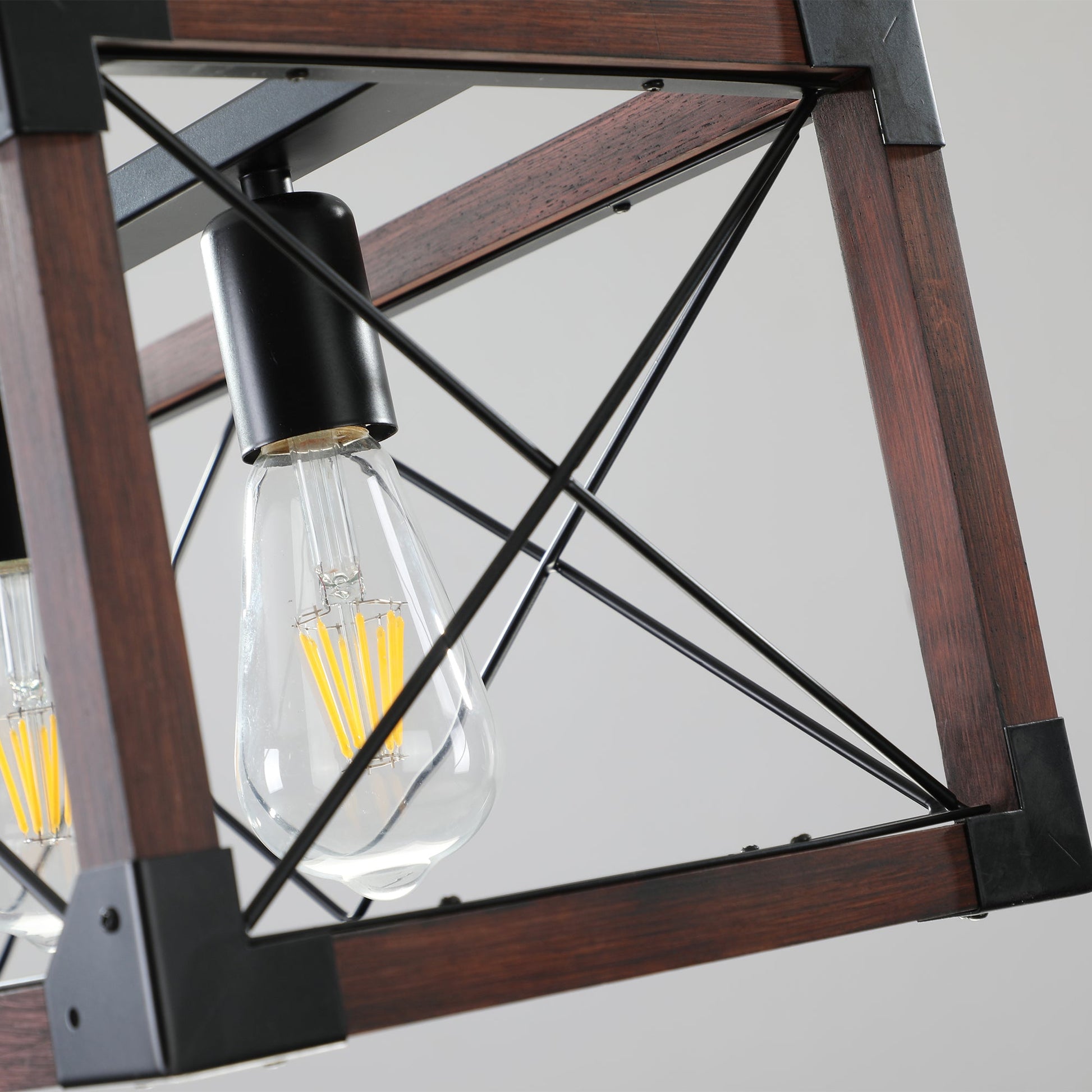 5-Light Retro Farmhouse Chandelier For Kitchen, Living room, Dining - Festival Furnish