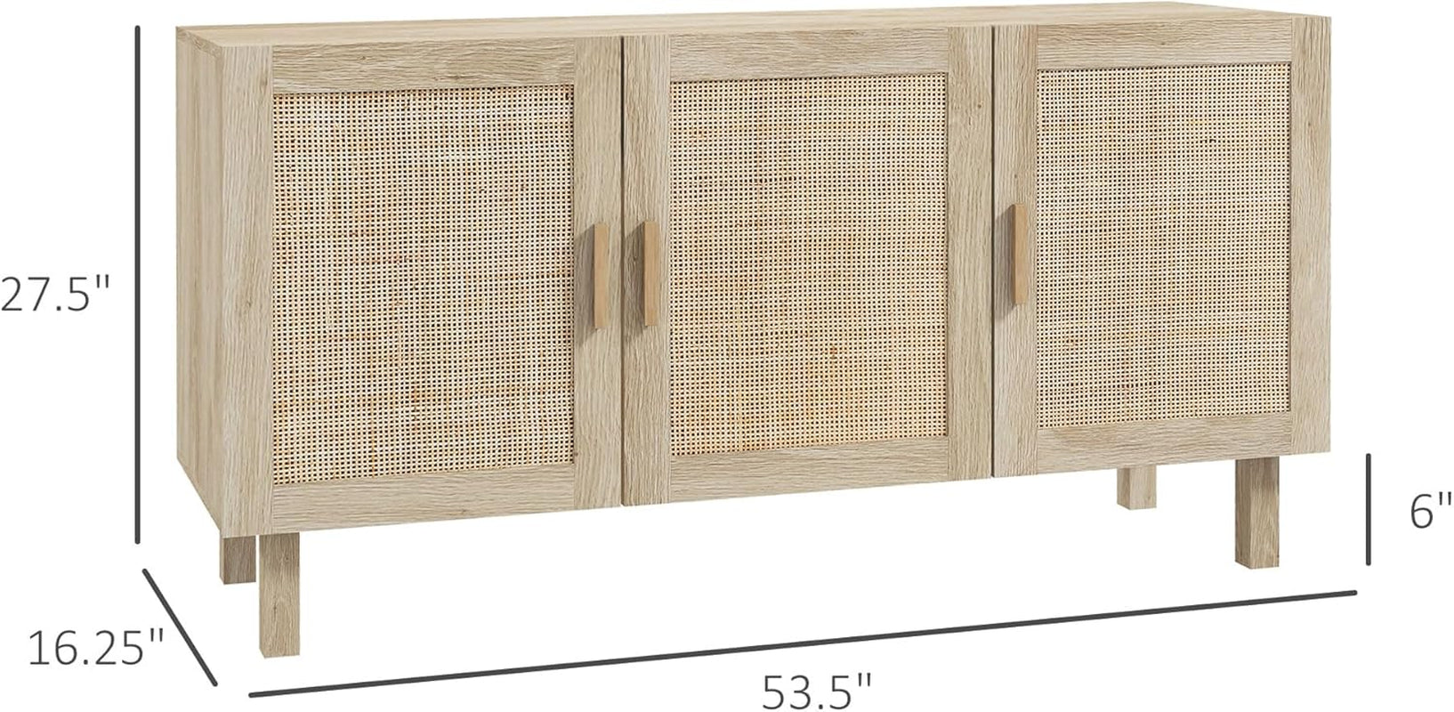 Sideboard Buffet Cabinet, Kitchen Cabinet, Coffee Bar Cabinet with 3 - Festival Furnish
