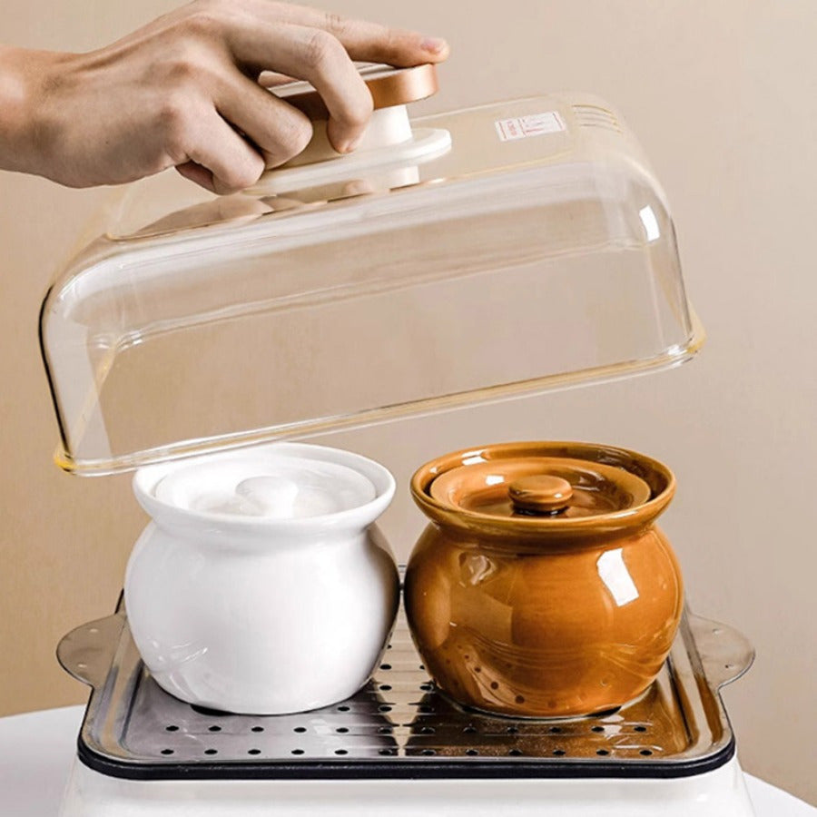 Large Ceramic Soup Pot with Lid HeatResistant Hand Wash Only