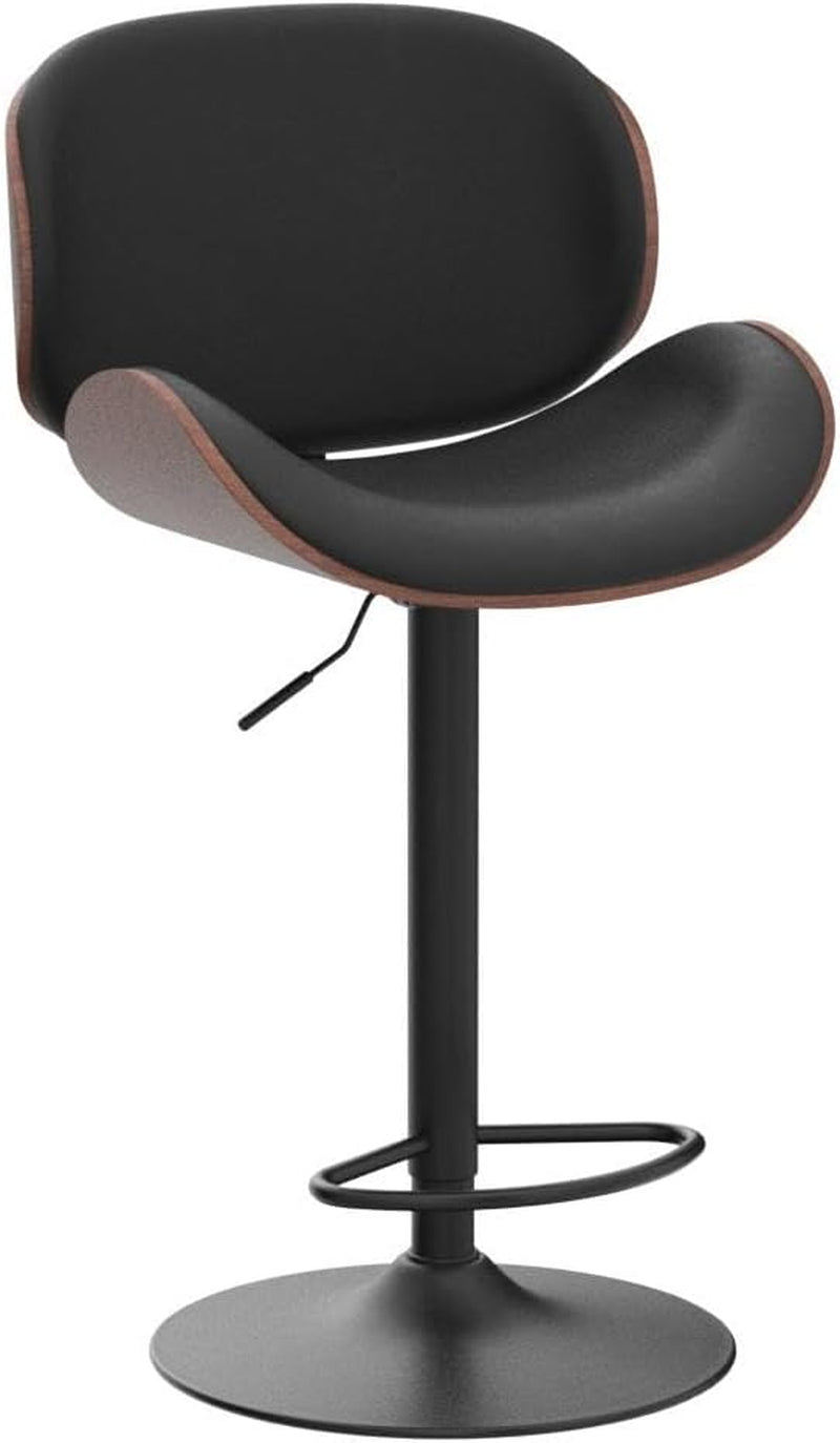 Bar Stools Set of 2, Adjustable Swivel Leather Bar Stools for Kitchen - Festival Furnish