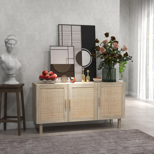 Sideboard Buffet Cabinet, Kitchen Cabinet, Coffee Bar Cabinet with 3 - Festival Furnish