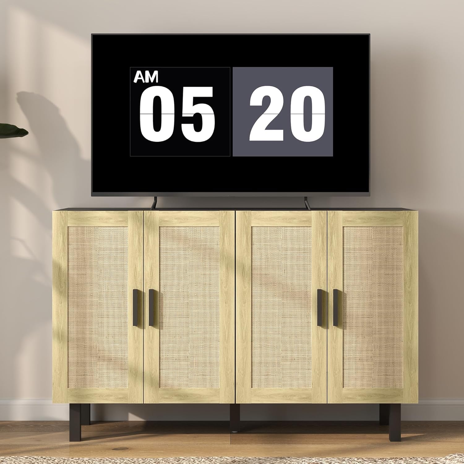Sideboard Buffet Cabinet, Kitchen Cabinet, Coffee Bar Cabinet with 4 - Festival Furnish