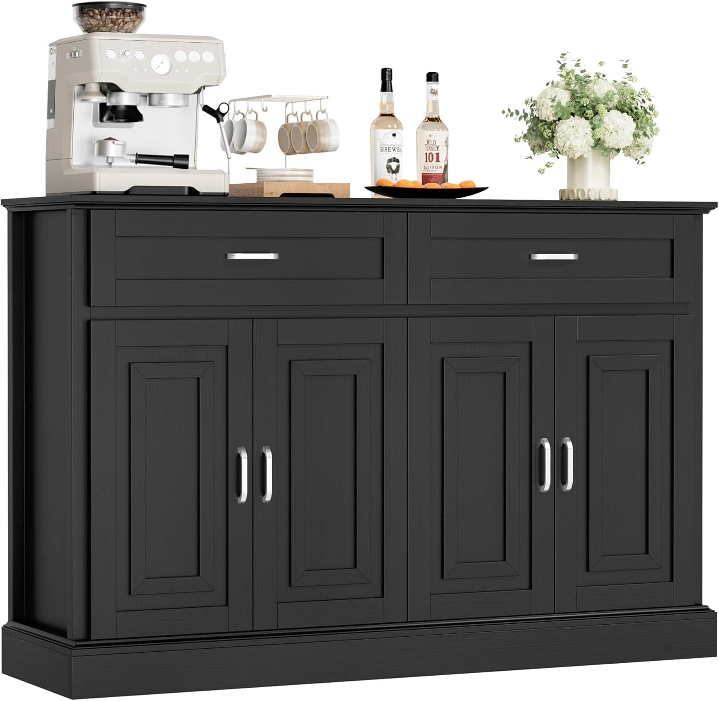 Sideboard Buffet Cabinet with Storage, 55.1" Large Kitchen Storage - Festival Furnish