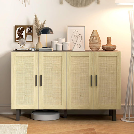 Sideboard Buffet Cabinet, Kitchen Cabinet, Coffee Bar Cabinet with 4 - Festival Furnish